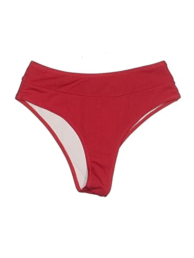 Pre-owned Shein Swimsuit Bottoms In Red