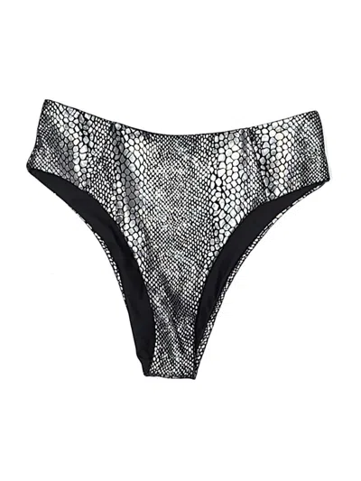 Pre-owned Shein Swimsuit Bottoms In Silver