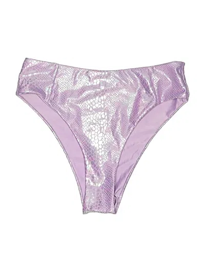 Shein Swimsuit Bottoms In Silver