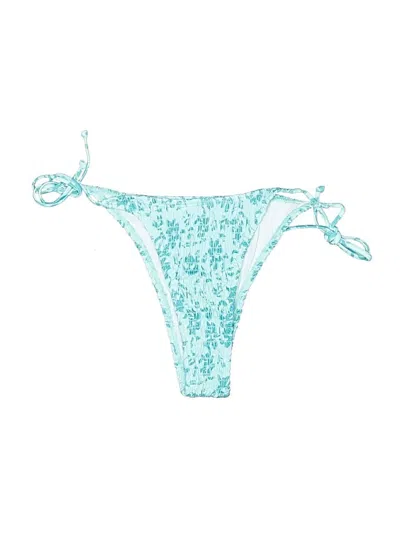 Pre-owned Shein Swimsuit Bottoms In Teal