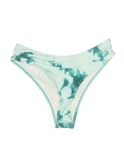 Pre-owned Shein Swimsuit Bottoms In Teal