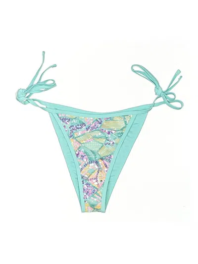 Pre-owned Shein Swimsuit Bottoms In Teal