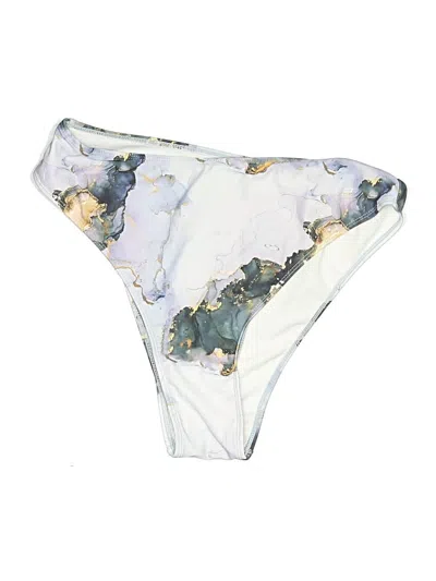Pre-owned Shein Swimsuit Bottoms In White