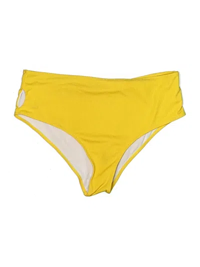 Pre-owned Shein Swimsuit Bottoms In Yellow