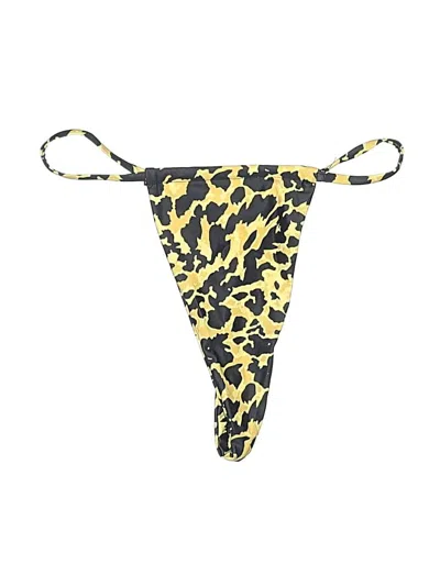 Pre-owned Shein Swimsuit Bottoms In Yellow