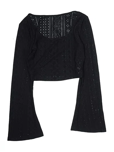 Pre-owned Shein Swimsuit Cover Up In Black