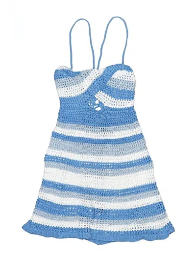 Pre-owned Shein Swimsuit Cover Up In Blue