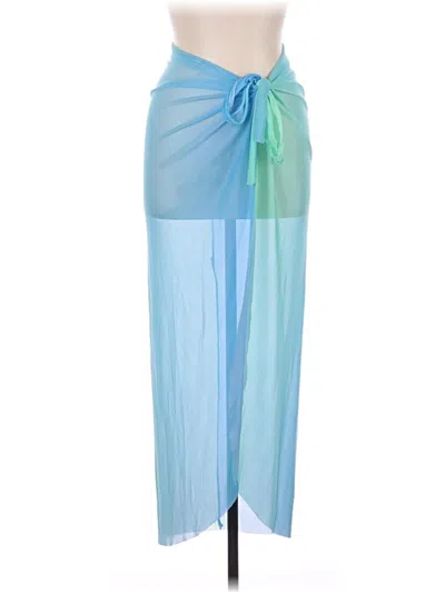 Pre-owned Shein Swimsuit Cover Up In Blue