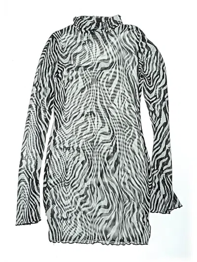 Pre-owned Shein Swimsuit Cover Up In Gray