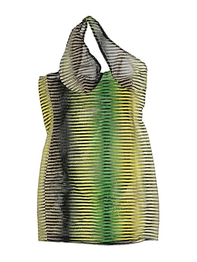 Pre-owned Shein Swimsuit Cover Up In Green