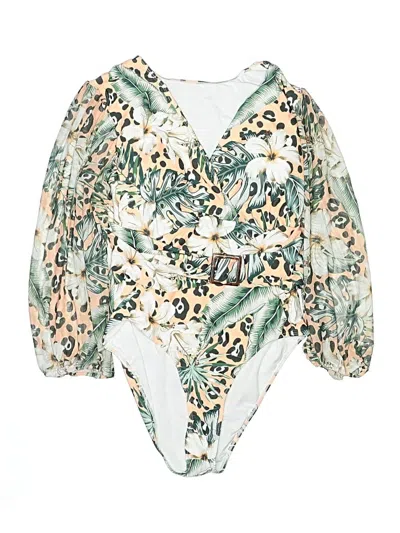 Pre-owned Shein Swimsuit Cover Up In Ivory