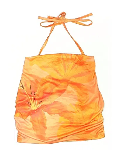 Pre-owned Shein Swimsuit Cover Up In Orange
