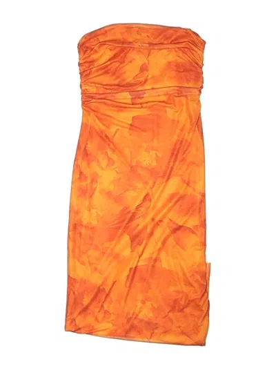 Pre-owned Shein Swimsuit Cover Up In Orange