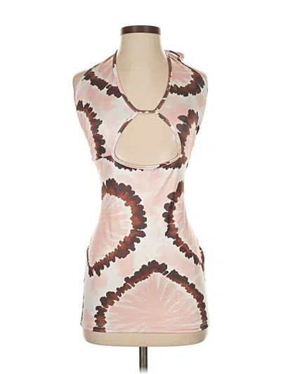 Pre-owned Shein Swimsuit Cover Up In Pink
