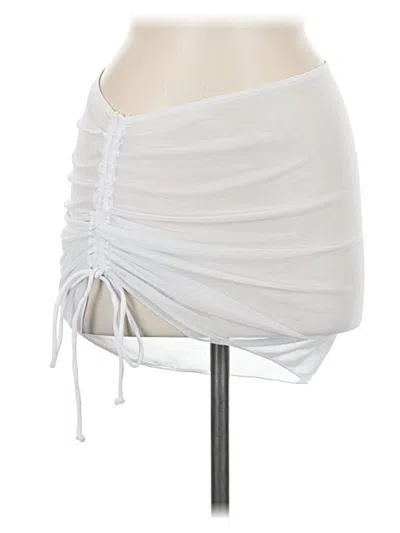 Pre-owned Shein Swimsuit Cover Up In White