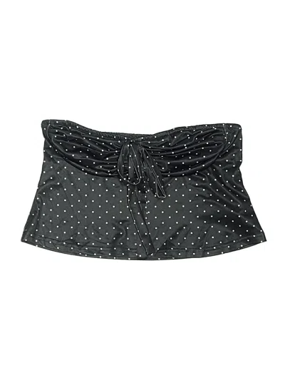 Pre-owned Shein Swimsuit Top Black Polka Dots Pattern Swimwear