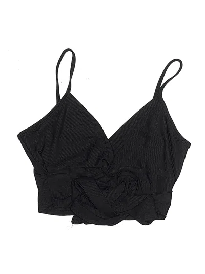 Pre-owned Shein Swimsuit Top Black Swimwear