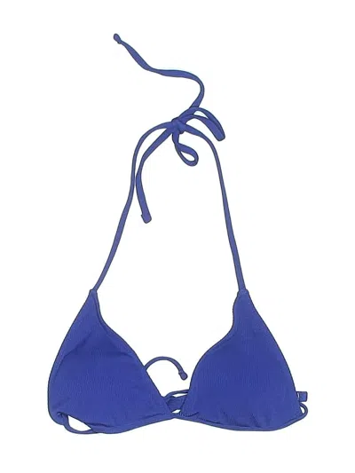 Pre-owned Shein Swimsuit Top Blue Swimwear