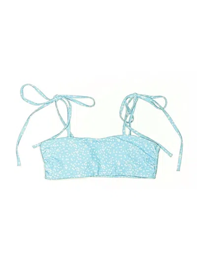 Pre-owned Shein Swimsuit Top Blue Swimwear