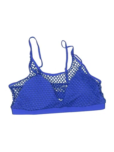 Pre-owned Shein Swimsuit Top Blue Swimwear