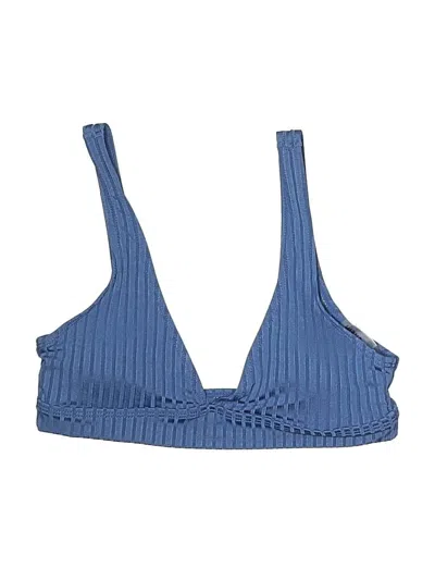 Pre-owned Shein Swimsuit Top Blue Swimwear
