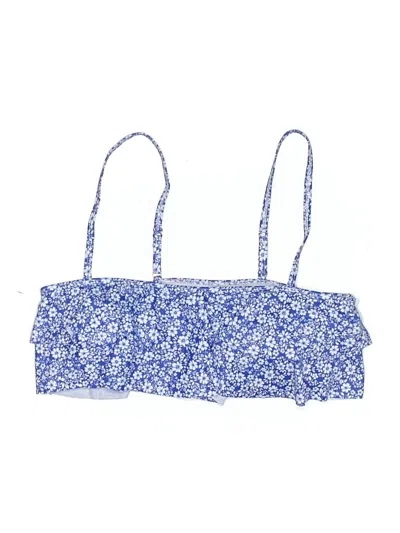 Pre-owned Shein Swimsuit Top Blue Swimwear