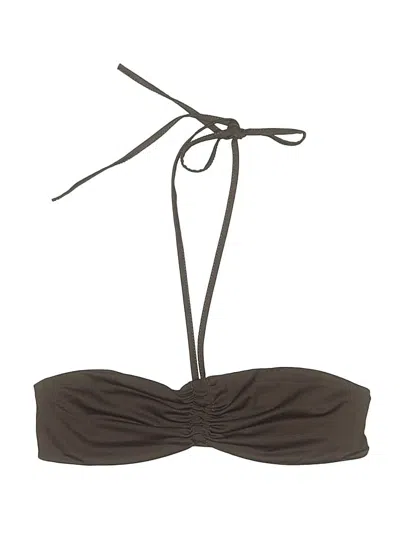 Pre-owned Shein Swimsuit Top Brown Swimwear