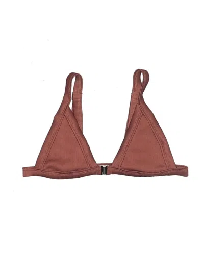Pre-owned Shein Swimsuit Top Brown Swimwear