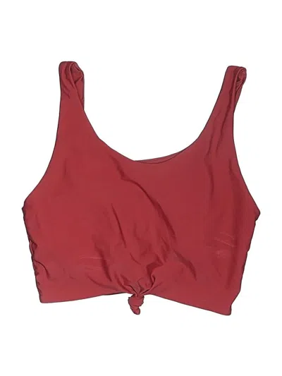Pre-owned Shein Swimsuit Top Burgundy Swimwear