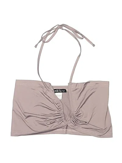 Pre-owned Shein Swimsuit Top Gray Swimwear