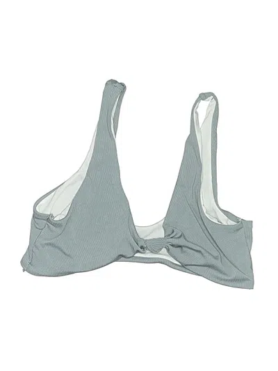 Pre-owned Shein Swimsuit Top Gray Swimwear