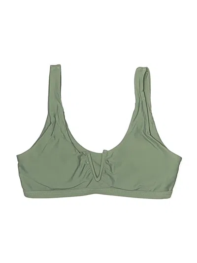 Pre-owned Shein Swimsuit Top Green Swimwear