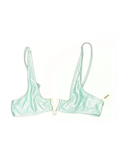 Pre-owned Shein Swimsuit Top Green Swimwear