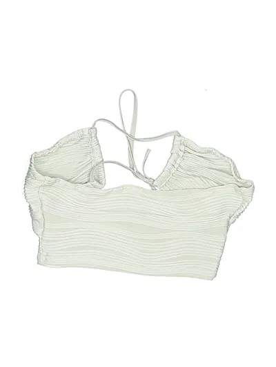 Pre-owned Shein Swimsuit Top Ivory Swimwear