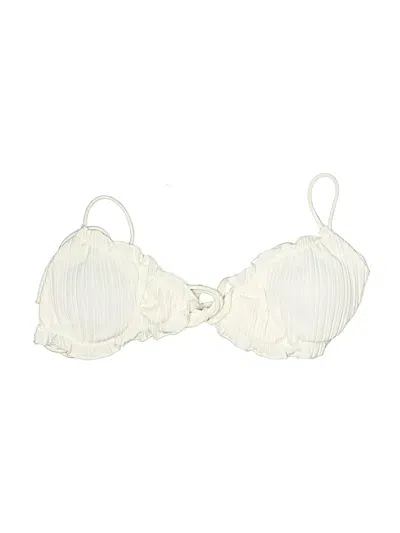 Pre-owned Shein Swimsuit Top Ivory Swimwear In White