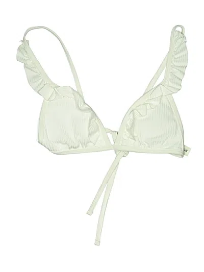 Pre-owned Shein Swimsuit Top Ivory Swimwear In White