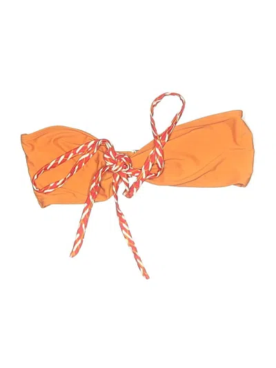 Pre-owned Shein Swimsuit Top Orange Swimwear