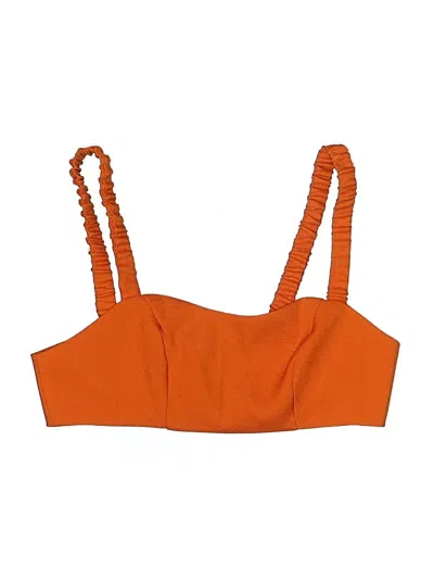 Pre-owned Shein Swimsuit Top Orange Swimwear