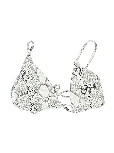 Pre-owned Shein Swimsuit Top Silver Swimwear