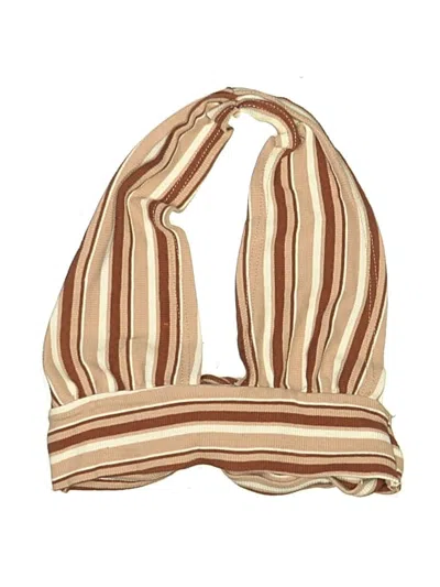 Pre-owned Shein Swimsuit Top Tan Swimwear