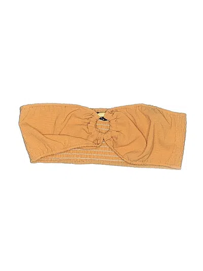 Pre-owned Shein Swimsuit Top Tan Swimwear In Brown