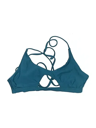 Pre-owned Shein Swimsuit Top Teal Swimwear