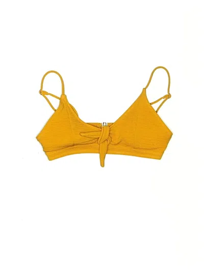 Pre-owned Shein Swimsuit Top Yellow Swimwear