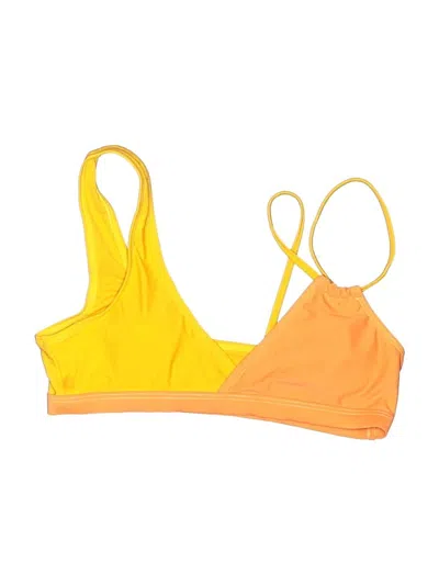 Pre-owned Shein Swimsuit Top Yellow Swimwear