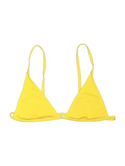 Pre-owned Shein Swimsuit Top Yellow Swimwear