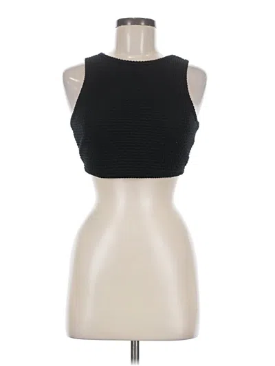 Pre-owned Shein Tank Top Black Halter Neckline Tops