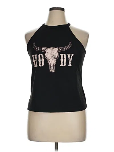 Pre-owned Shein Tank Top Black Halter Neckline Tops