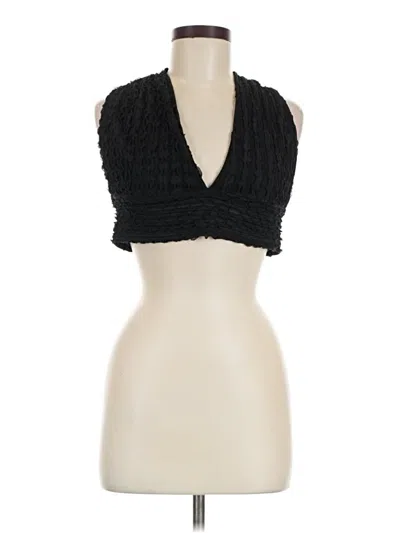 Pre-owned Shein Tank Top Black Halter Neckline Tops