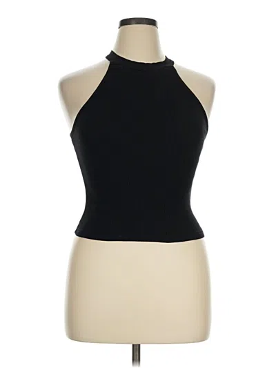 Pre-owned Shein Tank Top Black Halter Neckline Tops