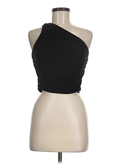 Pre-owned Shein Tank Top Black One Shoulder Neckline Tops
